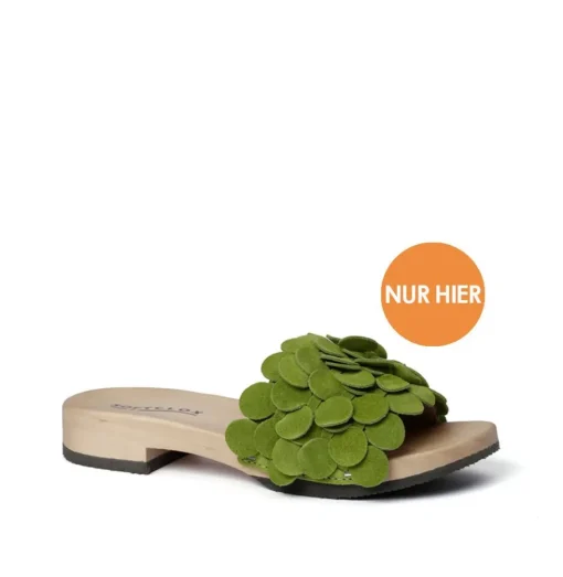 SOFTCLOX Bella Kaschmir Kiwi (Hazelnut)-Frau Pantoletten