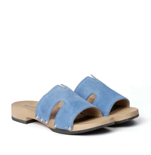 SOFTCLOX Blida Jeanslook Blau (Hazelnut)-Frau Pantoletten