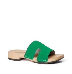 SOFTCLOX Blida Kaschmir Fashiongreen (Hazelnut)-Frau Pantoletten