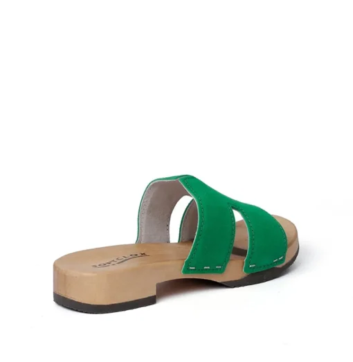 SOFTCLOX Blida Kaschmir Fashiongreen (Hazelnut)-Frau Pantoletten