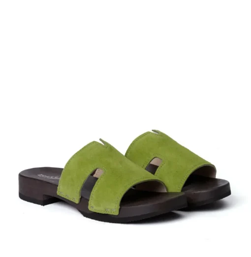 SOFTCLOX Blida Kaschmir Kiwi (Dunkel)-Frau Pantoletten