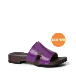 SOFTCLOX Blida Lack Lila (Dunkel)-Frau Pantoletten