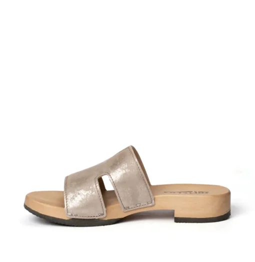 SOFTCLOX Blida Shiny Cachmire Olivgold (Hazelnut)-Frau Pantoletten