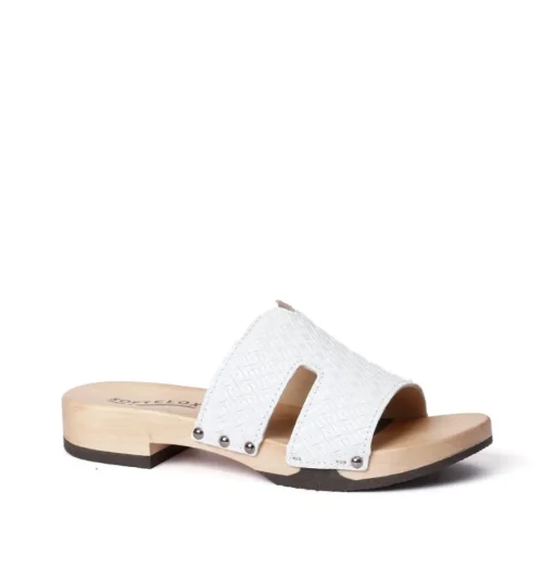SOFTCLOX Blida Twist Bianco (Hazelnut)-Frau Pantoletten