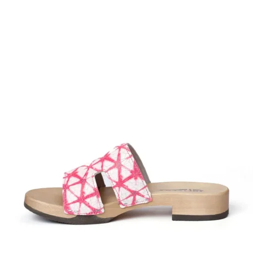 SOFTCLOX Blida Web Neonpink (Hazelnut)-Frau Pantoletten