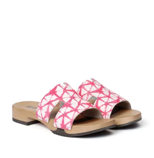 SOFTCLOX Blida Web Neonpink (Hazelnut)-Frau Pantoletten