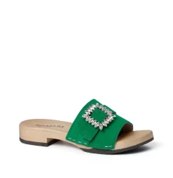 SOFTCLOX Blomma Kaschmir Fashiongreen (Hazelnut)-Frau Pantoletten
