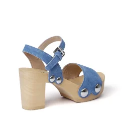 SOFTCLOX Eilyn Jeanslook Blau (Natur)-Frau Sandaletten