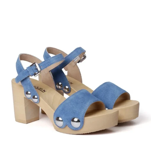 SOFTCLOX Eilyn Jeanslook Blau (Natur)-Frau Sandaletten