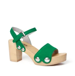 SOFTCLOX Eilyn Kaschmir Fashiongreen (Natur)-Frau Sandaletten