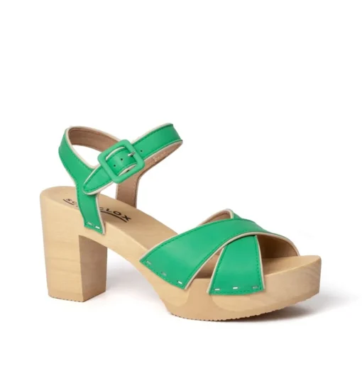 SOFTCLOX Ellis Nappa Jadegrun (Natur)-Frau Sandaletten