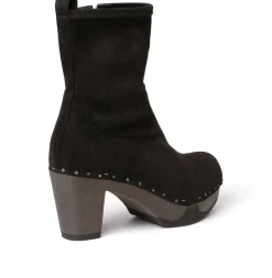 SOFTCLOX Fabia Vegan Velourseffekt Schwarz (Dunkel)-Frau Stiefeletten