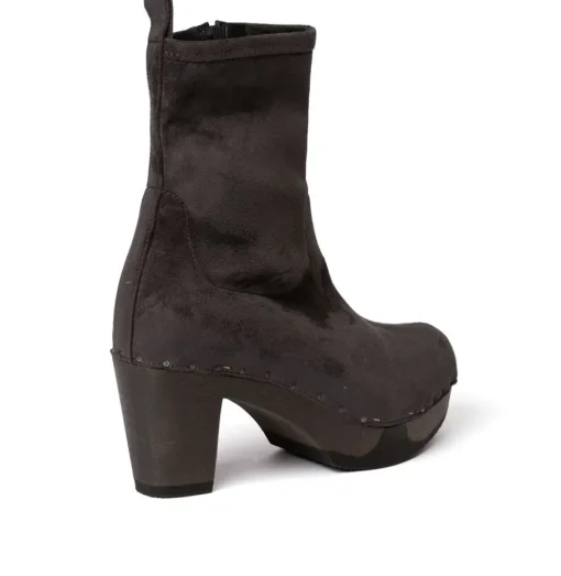 SOFTCLOX Fabia Vegan Velourseffekt Grau (Dunkel)-Frau Stiefeletten
