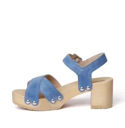 SOFTCLOX Hanka Jeanslook Blau (Natur)-Frau Sandaletten