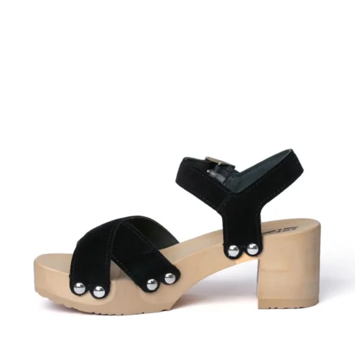 SOFTCLOX Hanka Kaschmir Schwarz (Natur)-Frau Sandaletten