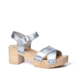 SOFTCLOX Hanka Perlato Silber (Natur)-Frau Sandaletten