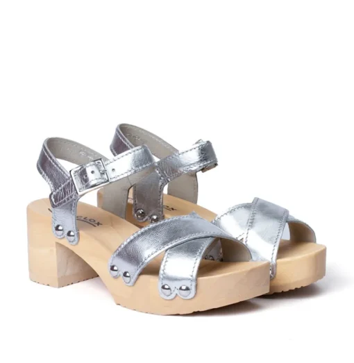 SOFTCLOX Hanka Perlato Silber (Natur)-Frau Sandaletten