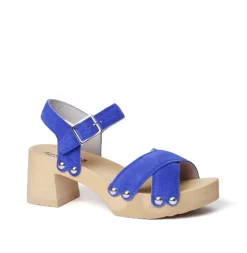 SOFTCLOX Hanne Kaschmir Blue Orchid (Natur)-Frau Sandaletten