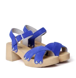 SOFTCLOX Hanne Kaschmir Blue Orchid (Natur)-Frau Sandaletten
