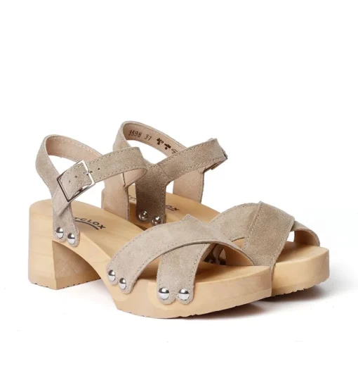 SOFTCLOX Hanne Kaschmir Taupe (Natur)-Frau Sandaletten