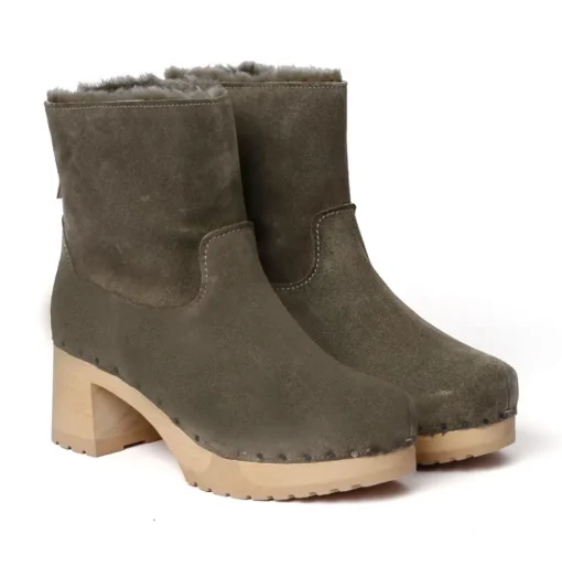 SOFTCLOX Happy Kaschmir/Lf Oliv (Natur)-Frau Stiefeletten