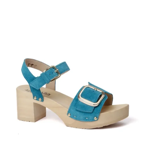 SOFTCLOX Harriet Kaschmir Pacificgreen (Natur)-Frau Sandaletten