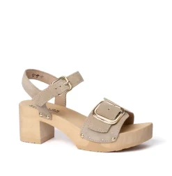 SOFTCLOX Harriet Kaschmir Taupe (Natur)-Frau Sandaletten