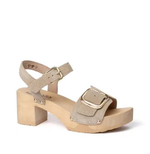 SOFTCLOX Harriet Kaschmir Taupe (Natur)-Frau Sandaletten