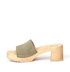 SOFTCLOX Henrietta Kaschmir Khaki (Natur)-Frau Pantoletten