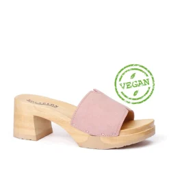 SOFTCLOX Henrietta Vegan Velourseffekt Rose (Natur)-Frau Pantoletten