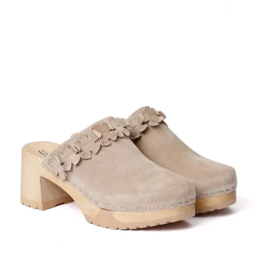 SOFTCLOX Hermine Kaschmir Taupe (Natur)-Frau Clogs