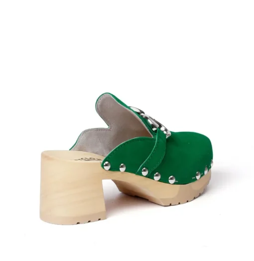 SOFTCLOX Hira Kaschmir Fashiongreen (Natur)-Frau Clogs