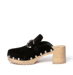 SOFTCLOX Hira Kaschmir Schwarz (Natur)-Frau Clogs