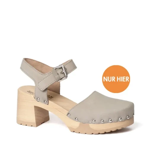 SOFTCLOX Hope Buttero Olivgrau (Natur)-Frau Sandaletten