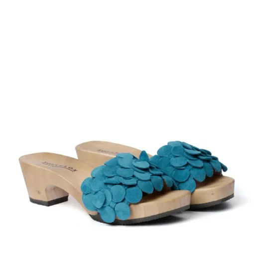 SOFTCLOX Kamilla Kaschmir Pacificgreen (Hazelnut)-Frau Pantoletten