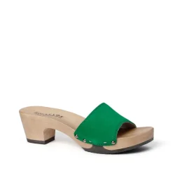 SOFTCLOX Kelly Kaschmir Fashiongreen (Hazelnut)-Frau Pantoletten