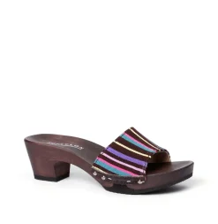 SOFTCLOX Kelly Maya Stoff Moro (Dunkel)-Frau Pantoletten
