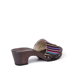 SOFTCLOX Kelly Maya Stoff Moro (Dunkel)-Frau Pantoletten