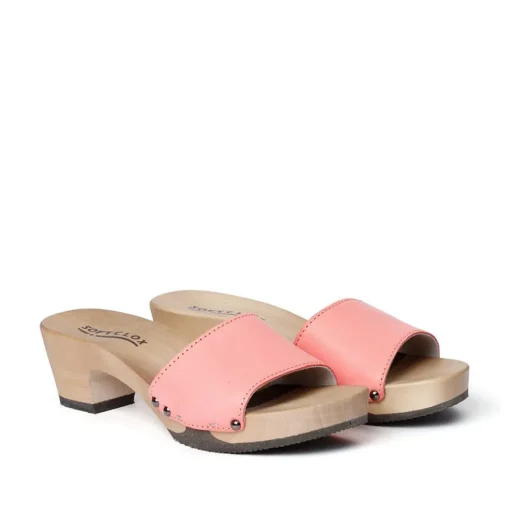 SOFTCLOX Kelly Nappa Peach (Hazelnut)-Frau Pantoletten