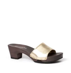 SOFTCLOX Kelly Perlato Gold (Dunkel)-Frau Pantoletten