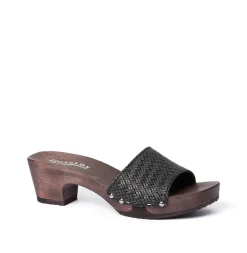 SOFTCLOX Kelly Twist Schwarz (Dunkel)-Frau Pantoletten