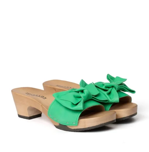 SOFTCLOX Klarissa Nappa Jadegrun (Hazelnut)-Frau Pantoletten