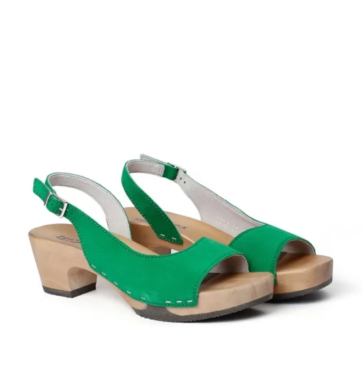 SOFTCLOX Konny Kaschmir Fashiongreen (Hazelnut)-Frau Sandaletten