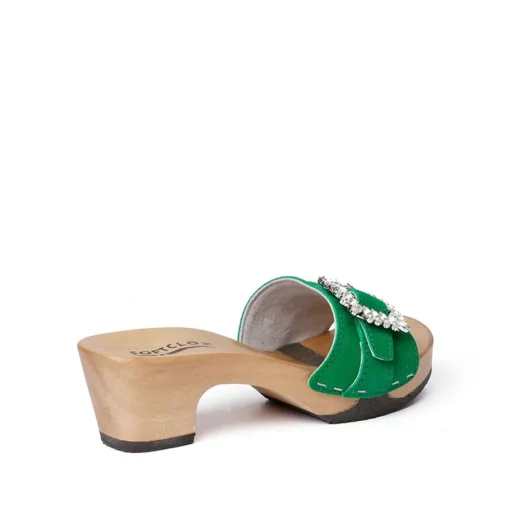 SOFTCLOX Kosima Kaschmir Fashiongreen (Hazelnut)-Frau Pantoletten
