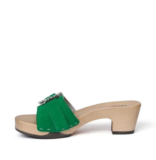 SOFTCLOX Kosima Kaschmir Fashiongreen (Hazelnut)-Frau Pantoletten