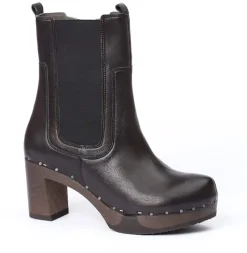 SOFTCLOX Laurentia Washed Nappa Schwarz-Frau Stiefeletten