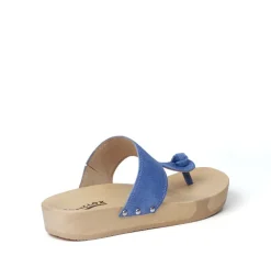 SOFTCLOX Lola Jeanslook Blau (Natur)-Frau Pantoletten