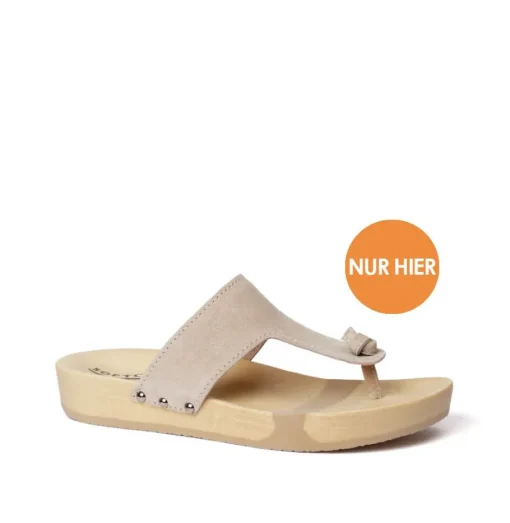 SOFTCLOX Lola Kaschmir Taupe (Natur)-Frau Pantoletten