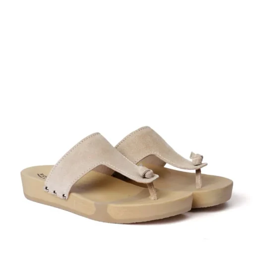 SOFTCLOX Lola Kaschmir Taupe (Natur)-Frau Pantoletten