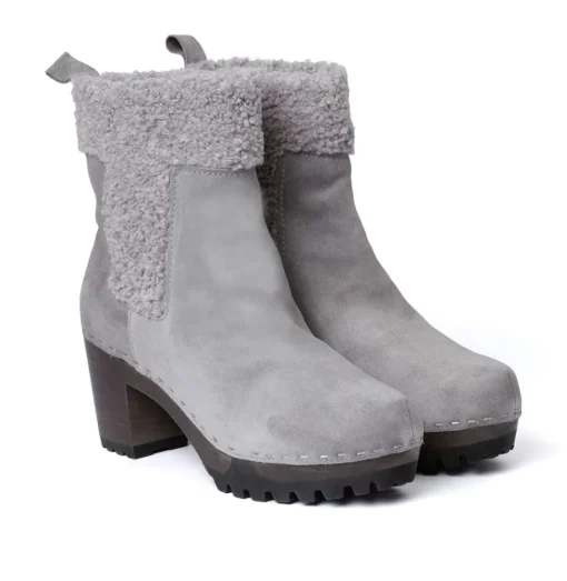 SOFTCLOX Ombra Kaschmir/Wf Grau (Dunkel)-Frau Stiefeletten